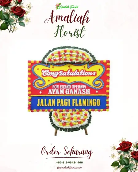 Sewa Papan Bunga Kayu Ara